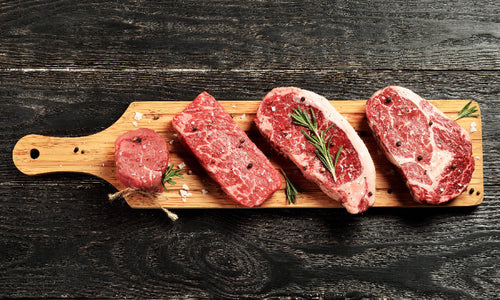 The Beef Guys curated grass-fed beef box, packed for delivery